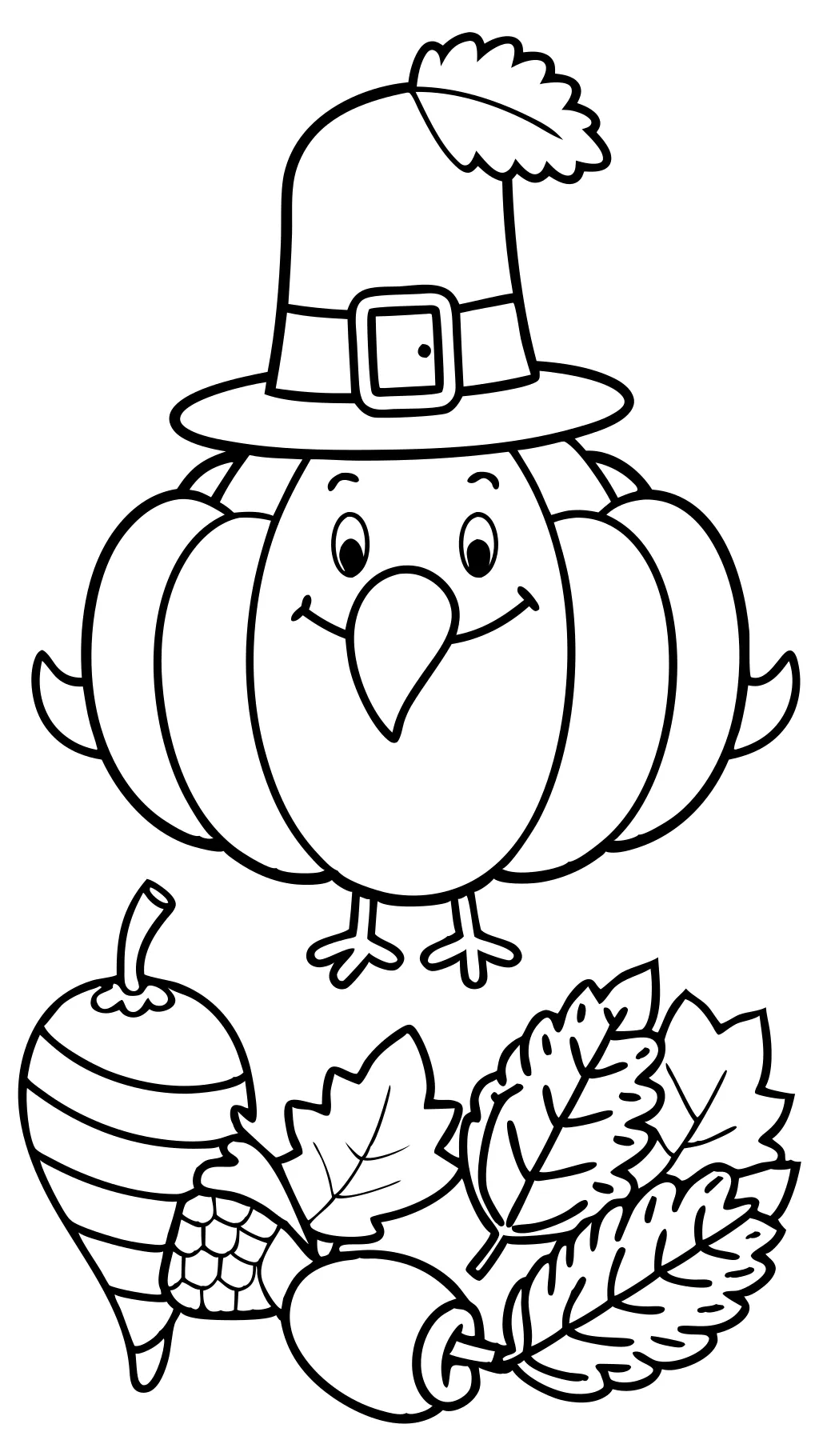 coloriages de Thanksgiving pour les tout-petits